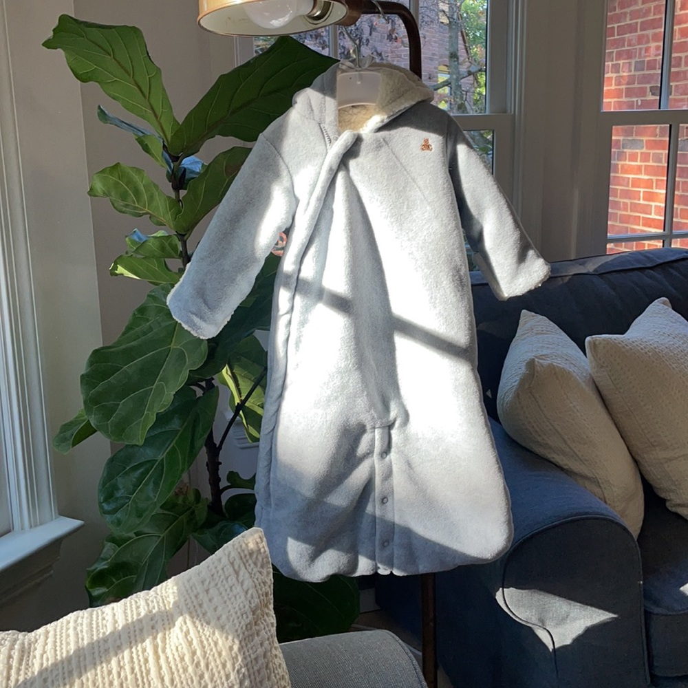 Baby Gap cold weather one piece with Sherpa lining.